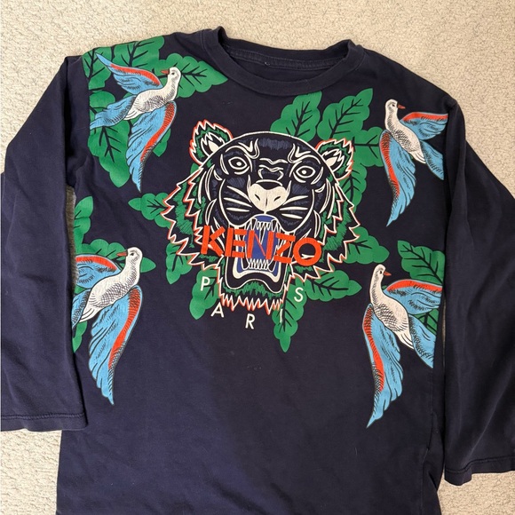 Kenzo Other - Kenzo Kids Dark Blue Jungle Tiger Long Sleeve Tee